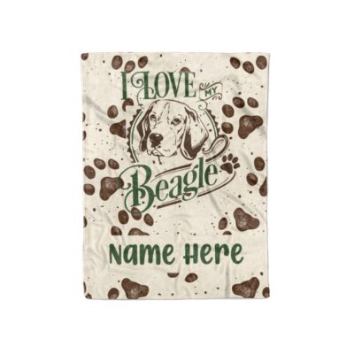 Personalized Beagle Lover Blanket