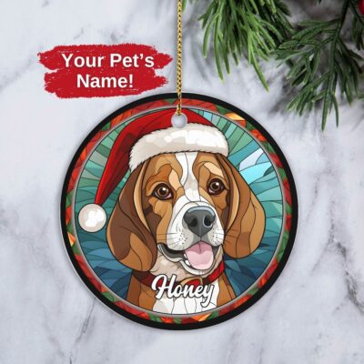 Personalized Beagle Unique Ornament