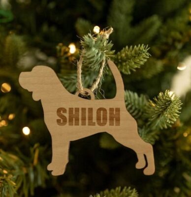 Personalized Beagle Wooden Ornament