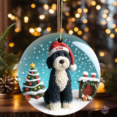 Personalized Bernedoodle Ornament