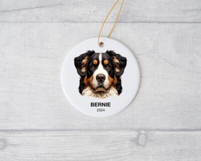 Personalized Bernese Mountain Dog Gifts Ornament