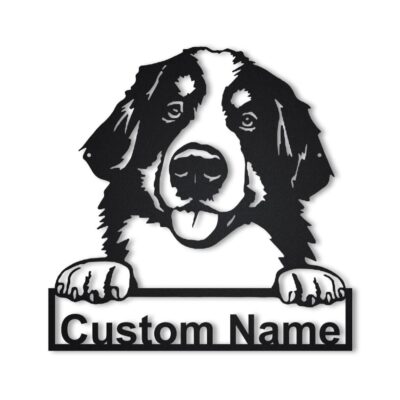 Personalized Bernese Mountain Dog Metal Sign