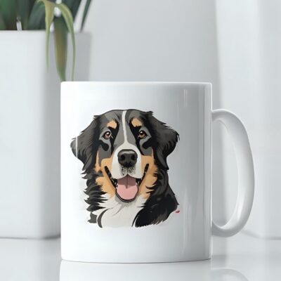 Personalized Bernese Mountain Paw Mug