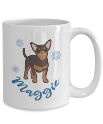 Personalized Black And Tan Chihuahua Mug