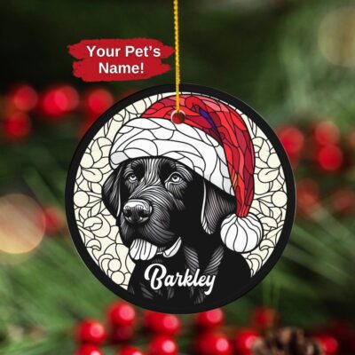 Personalized Black Lab Ornament