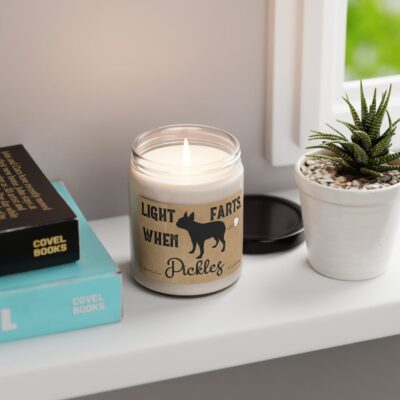 Personalized Boston Terrier Farts Candle