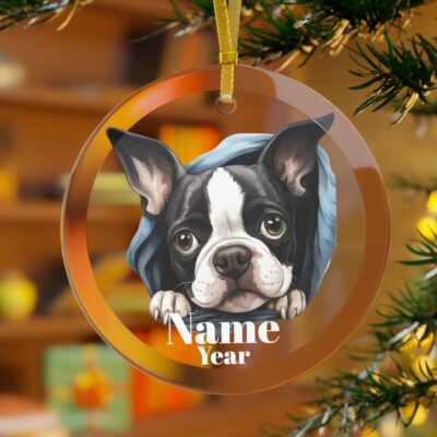 Personalized Boston Terrier Ornament