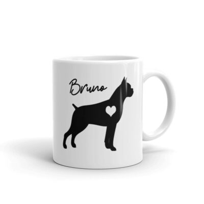 Personalized Boxer Heart Mug