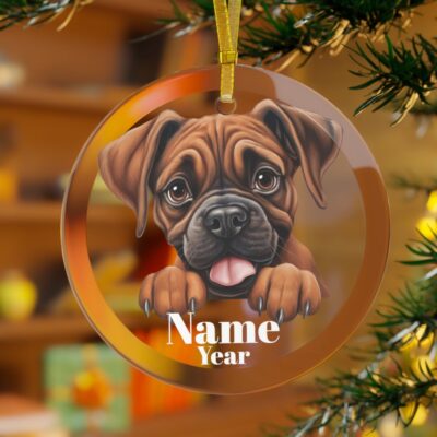 Personalized Boxer Lover Ornament