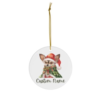 Personalized Brown Chihuahua Ornament