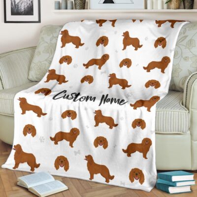 Personalized Cavalier King Charles Spaniel Blanket