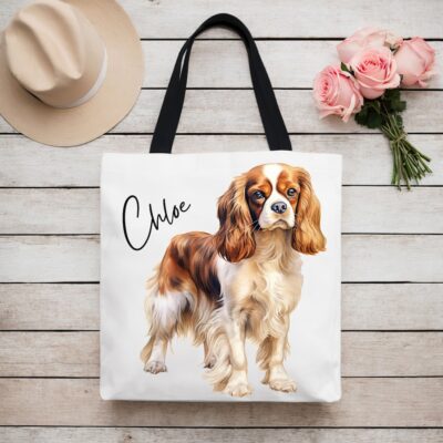 Personalized Cavalier King Charles Spaniel Gifts For Lovers Tote Bag