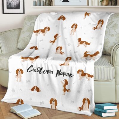 Personalized Cavalier King Charles Spaniel Mom Blanket