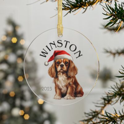 Personalized Cavalier King Charles Spaniel Mom Gift Ornament