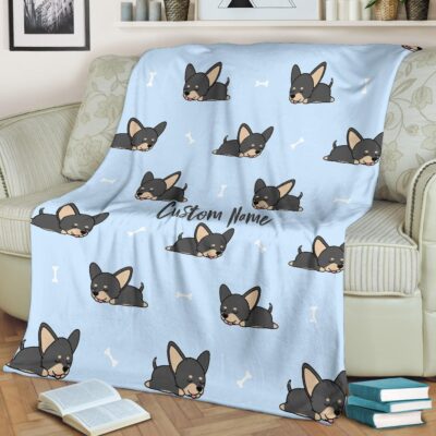 Personalized Chihuahua Dog Lovers Blanket