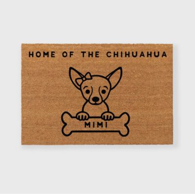 Personalized Chihuahua Lovers Doormat