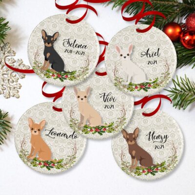 Personalized Chihuahua Memoriable Ornament