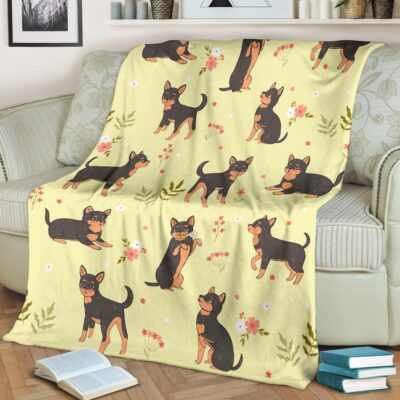 Personalized Chihuahua Yellow Blanket