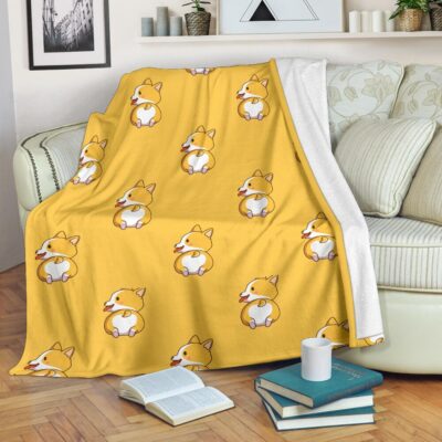 Personalized Corgi Butt Blanket