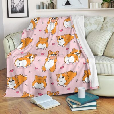 Personalized Corgi Lovers Blanket