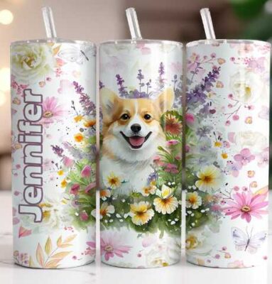 Personalized Corgi Tumbler