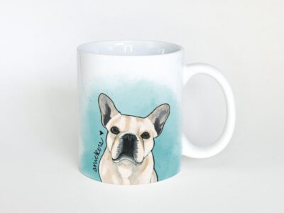 Personalized Cream French Bulldog Mug