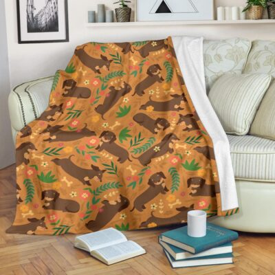 Personalized Dachshund Mom Dad Dog Owner Blanket