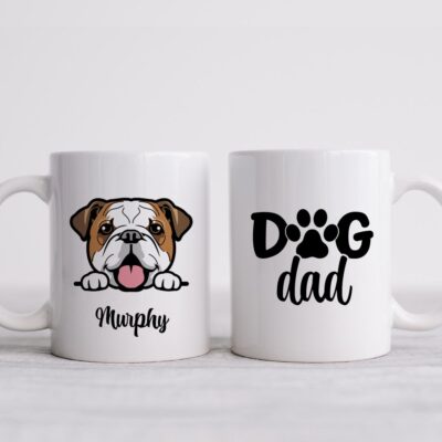 Personalized English Bulldog Dad Mug