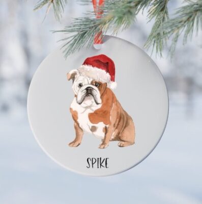 Personalized English Bulldog Lover Ornament