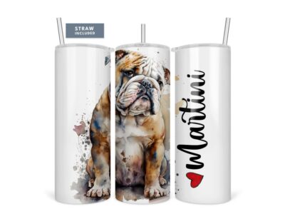 Personalized French Bulldog Art Tumbler