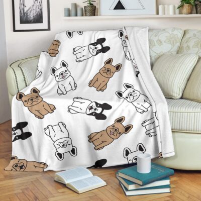 Personalized French Bulldog Mom Throw Blanket