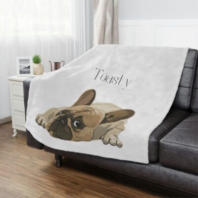 Personalized Frenchie Bulldog Cute Blanket