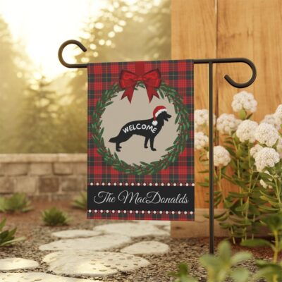 Personalized German Shepard Christmas Flag