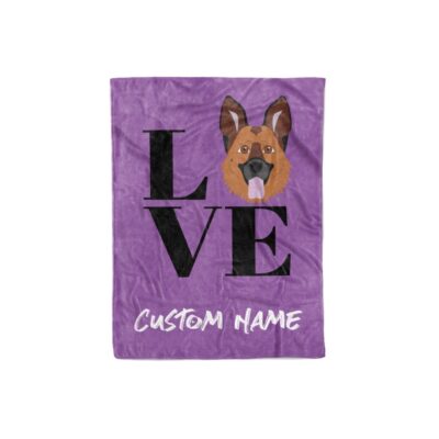 Personalized German Shepherd Blanket