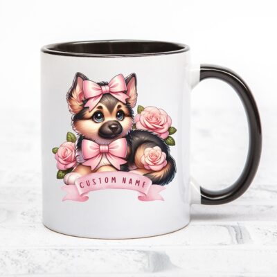 Personalized German Shepherd Coquette Gift Mug