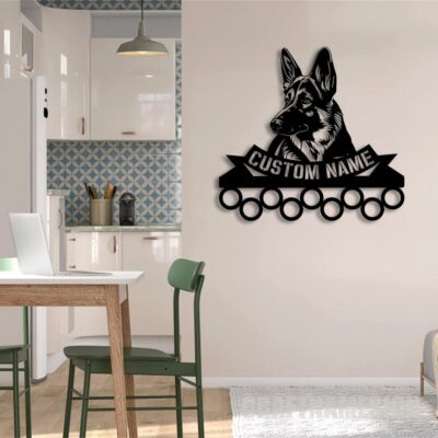 Personalized German Shepherd Cute Metal Sign