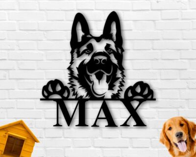 Personalized German Shepherd Dog Metal Sign