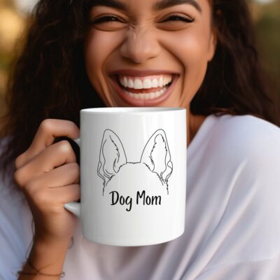 Personalized German Shepherd Ears Mug