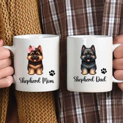 Personalized German Shepherd Mom Dad Mug