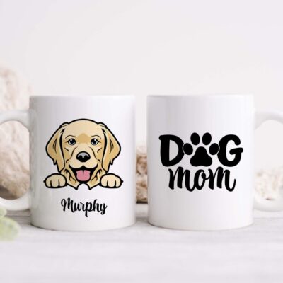 Personalized Golden Retriever Dog Mom Mug