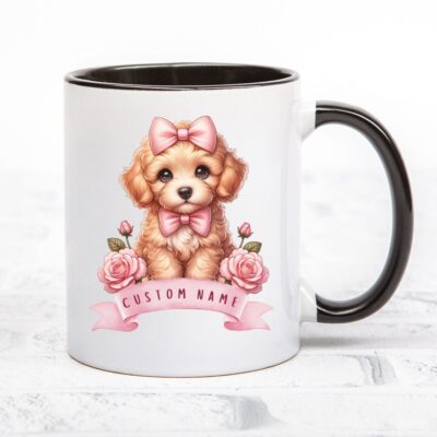 Personalized Goldendoodle Coquette Gift Mug