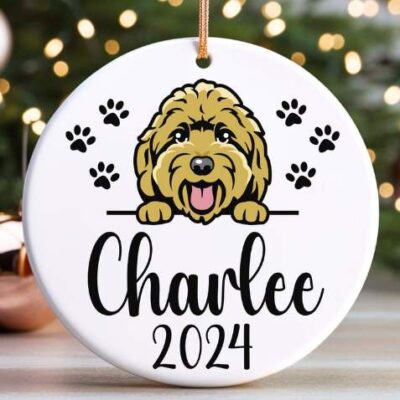 Personalized Goldendoodle Cute Ornament