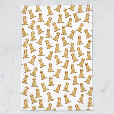 Personalized Goldendoodle Minky Blanket