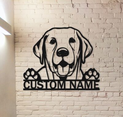 Personalized Labrador Retriever Metal Sign