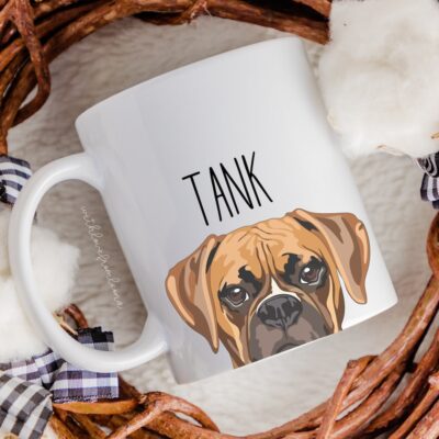 Personalized Love Boxer Coffee Mug