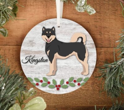 Personalized Love Shiba Inu Ornament