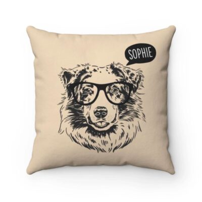 Personalized Lovely Australian Shepherd Pillow