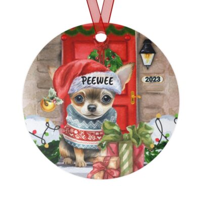 Personalized Lovely Chihuahua Christmas Ornament