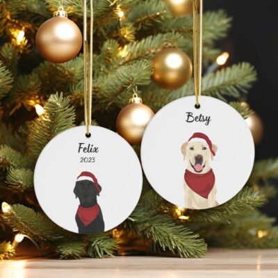 Personalized Lovely Labrador Ornament