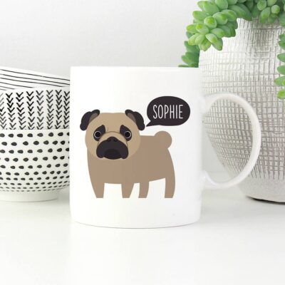 Personalized Lovely Pug Cute Mug